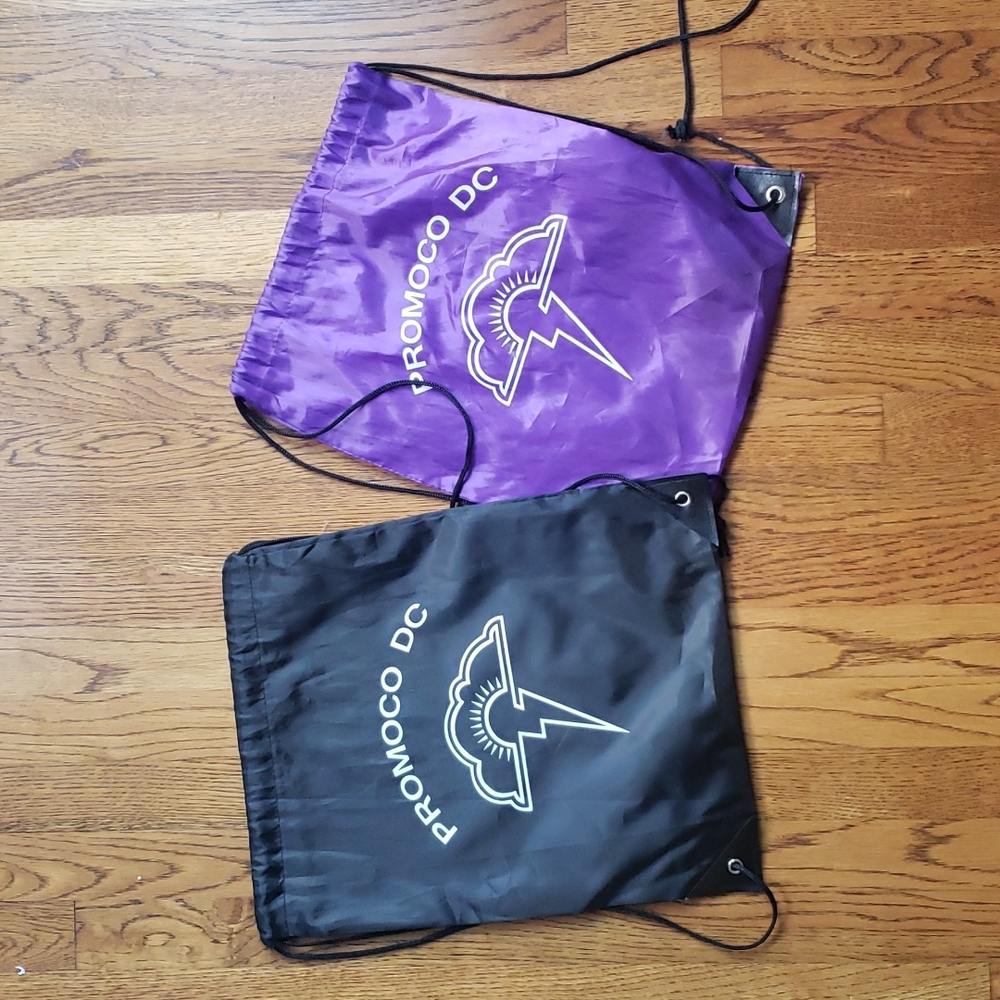 Set Of 2 Promoco DC Drawstring Bags